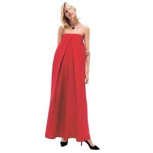NWT Anthropologie Amadi Carolyn Wide-Leg Red Jumpsuit — XS Petite